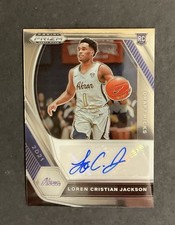 2021-22 Panini Prizm Draft Picks - Draft Picks Autographs Loren Cristian Jackson