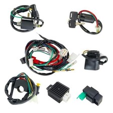 Electric Wiring Harness Kit with CDI Ignition Coil - Compatible with 4-Stroke