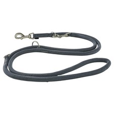 Wolters Führleine K2 graphit, Nylongewebe, verstellbar für Hunde, waschbar