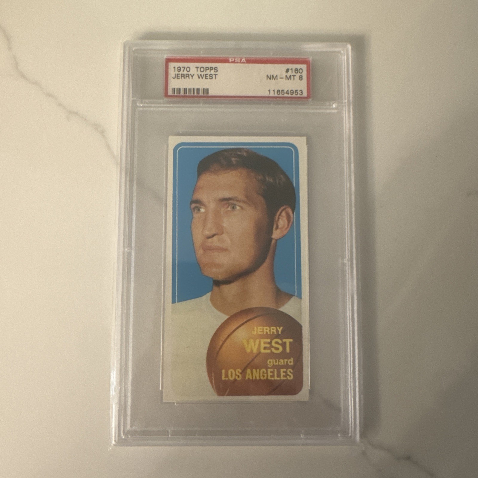 1970-71 Topps Set-Break #160 Jerry West PSA 8 NM-MT