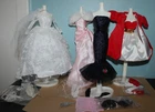 LOT x 4 NEW Vintage BARBIE Reproduction 1960's Fashions & Accessories COMPLETE