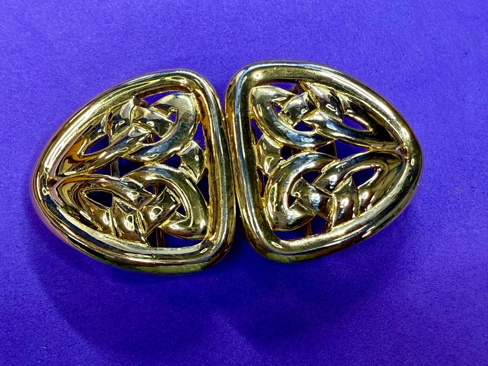Celtic Knotted Interlocking Two Piece Vintage Gol… - image 19