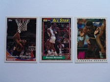 (3) Topps HOF Player Dikembe Mutombo Cards 93-94 262, 92-92 A.S. 110, 94-95 339