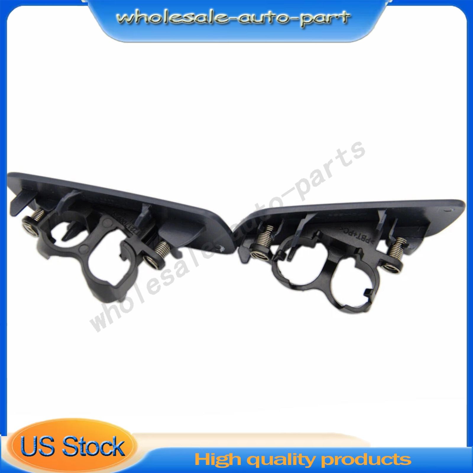 2PCS Front Headlight Washer Cover For 10-18 Rolls-Royce Ghost 61677244959/960