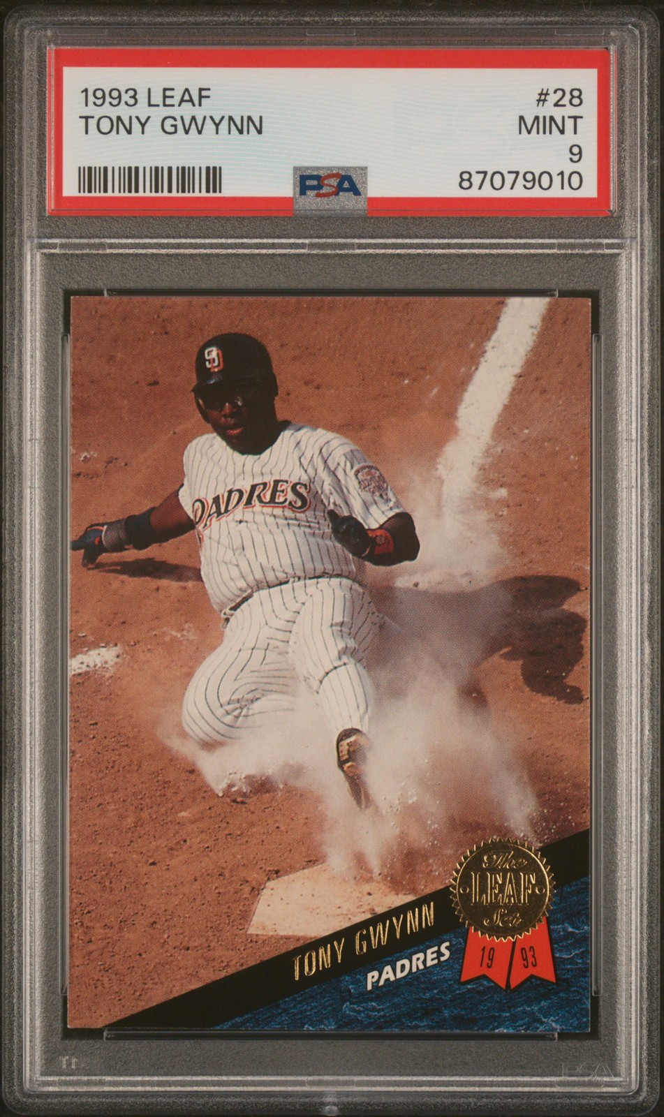 1993 LEAF #28 TONY GWYNN PSA 9