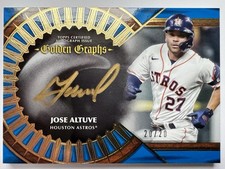 Jose Altuve Auto /20 Blue Golden Graphs Topps Five Star Astros 🔥