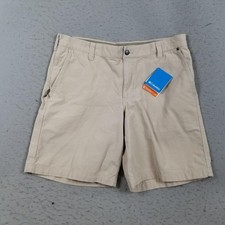 Columbia Cargo Shorts Mens 36 Beige ROC II Omni Shade UPF 50 10 Inseam Outdoor