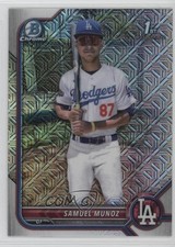 2022 Bowman Chrome Prospects Mega Box Mojo Refractor Samuel Munoz #BCP-161 6u5