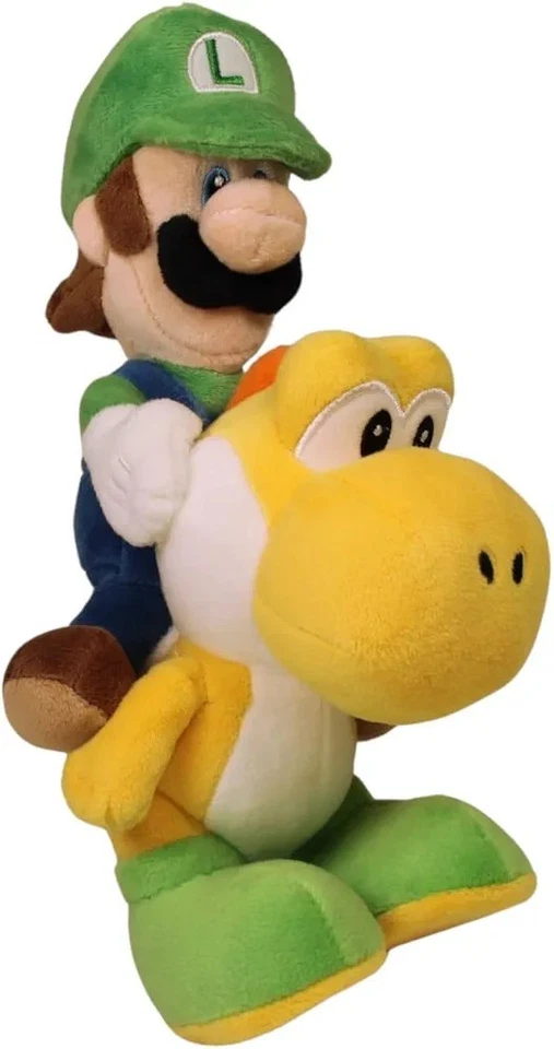 Nintendo Luigi reitet Yoshi Stofftier Plüschfigur 22cm Neu & OVP Merchandise  - Bild 2 von 4