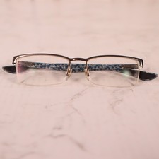 Ray Ban Eyeglasses, Frames Only, RB 8412, 2502, 52-17-145, Half Rim, Metal