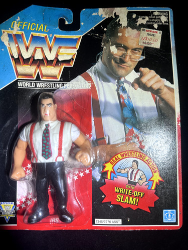 WWF Hasbro IRS Blue Card � Sealed, Bubble Excellen...