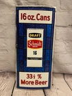 New ListingVintage Schmidt Beer Sign Foil Cardboard 16oz Cans Draft Jacob Schmidt Brewing