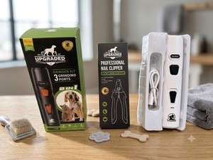 Lopsic S5 PRO Dog Nail Grinder 2-in-1 Rechargeable Low-Noise, 3 Ports