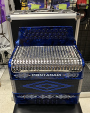 Montanari 3112 MG Accordion No Switch Blue Shell only 42