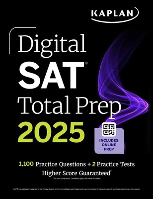 Digital SAT Total Prep 2025: Includes 2 Full Length Practice Tests, 1,000+ P...