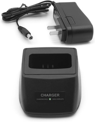 Rapid Desktop Charger Compatible with Icom Radio IC-T7 IC-T7H IC-W32A Black 