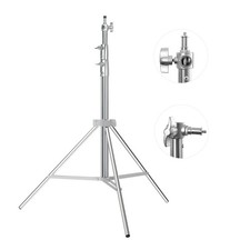 Heavy Duty Light Stand Photography 9.2ft/110", Stainless Steel Photography Li...