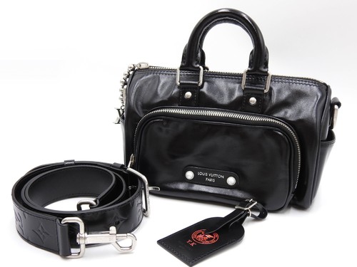 LOUIS VUITTON Keepall Cargo Bandouliere 25 Shoulder Hand Bag Black M13988 Y-2863