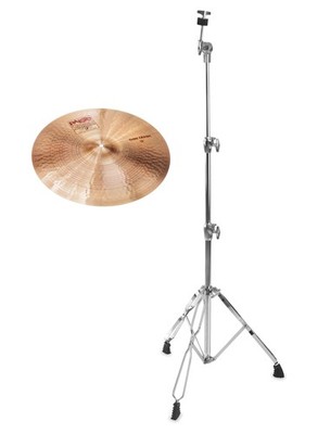 Paiste 2002 16'' Thin Crash gerader Becken Ständer Set Cymbal Stand Handarbeit