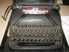 Vintage L.C. Smith Corona Standard Glossy Flat-Top Typewriter MID-CENTURY thumbnail