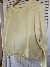 Pullover Gelb/Weiß  Größe  XL
