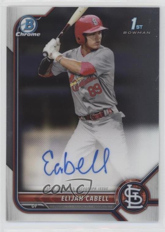 2022 Bowman Chrome Prospect Auto Elijah Cabell #CPA-EC Auto yk0