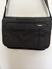 Targus Meridian II Messenger Bag Black Nylon Body Shoulder Bag Fit 15  Laptop