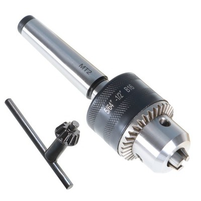 Mini Metal Lathe Tail Stock Drill Chuck Tool With MT2 Morse Taper