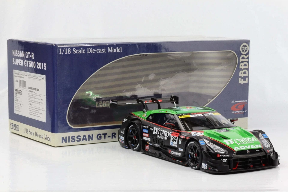 1:18 Ebbro Nissan GT-R Super GT500 2015 #24 Fuji Gangant D.Sasaki M. Krumm - Photo 2/4