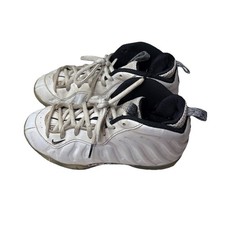 Nike Little Posite One Foamposite GS Size Youth White Black 644791-102 Size 2Y