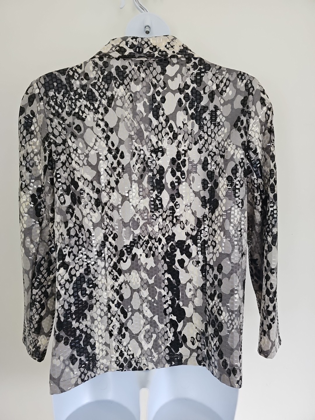 Ruby Rd. Animal Print Full Zip Jacket Size 16 Moc… - image 16