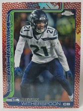 2025 Topps Chrome Devon Witherspoon Football Leather Refractor #277 Seahawks