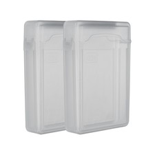 6.5" x 4.5" Hard Drive Disk Case, 2Pcs Plastic Hard Disk Storage Case, Grey
