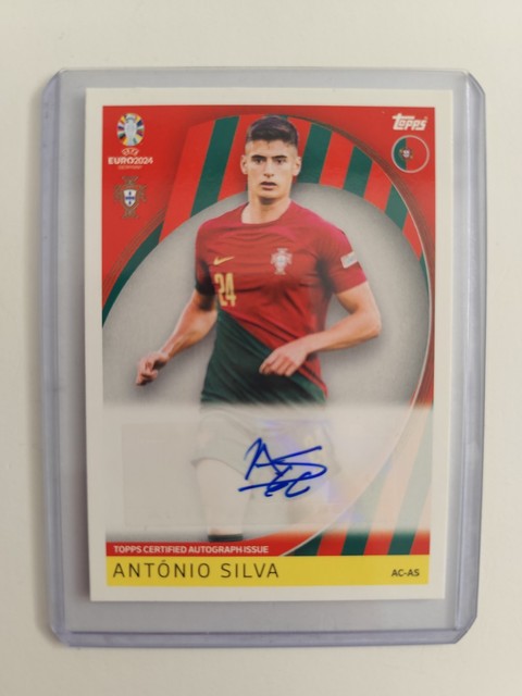 Topps Match Attax UEFA Euro 2024 Antonio Silva Autograph Portugal Autogramm