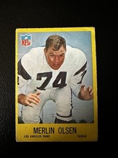 1967 Philadelphia - Merlin Olsen #94 Rams HOF Vgex