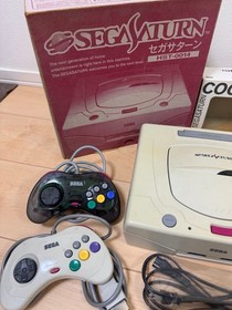 Sega Saturn Console HST-0014 + 2 Controllers + 11 Games Set | Tested | Japan