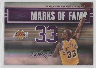 2009 Absolute Memorabilia Marks of Fame Spectrum Kareem Abdul-Jabbar HOF 19m2