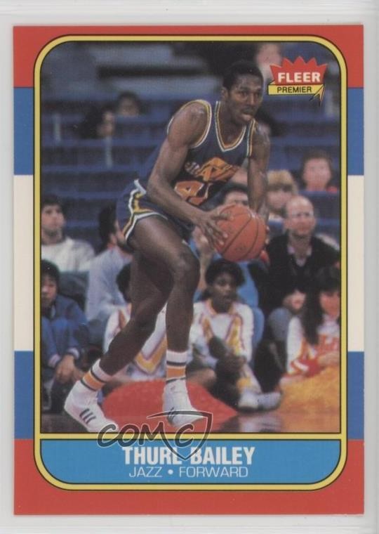 1986-87 Fleer Thurl Bailey #6 0nr3