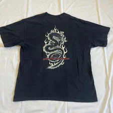 Y2K ODM Guardians Of Paradise Dragon Shirt Black XL
