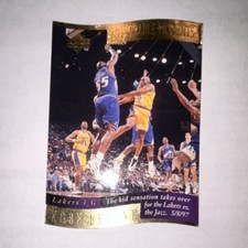 Upper Deck Kobe Bryant #411 Memorable Moments Insert Los Angeles Lakers Card