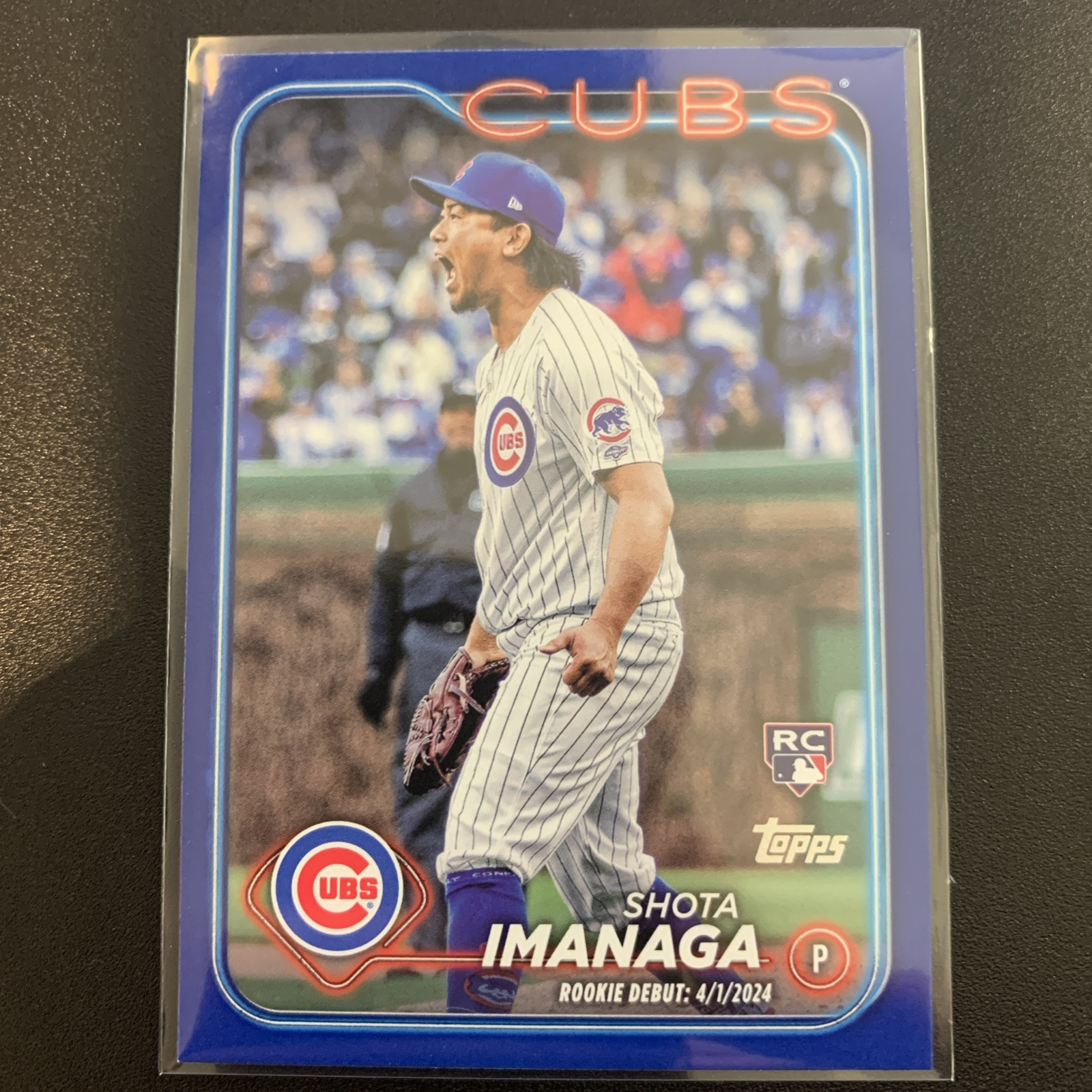 Shota Imanaga 2024 Topps Update Series - #US281 Rookie Debut Royal Blue RC Cubs