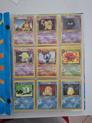 Lot 21 Pokemon Karten Vintage WOTC Gym Heroes (3 1st Edition) Dark Vileplume 