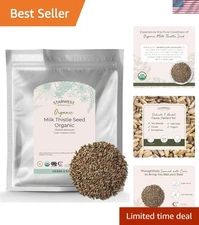 Certified Organic Milk Thistle Seed - Bulk Bag for Healthy Cooking and Beverages