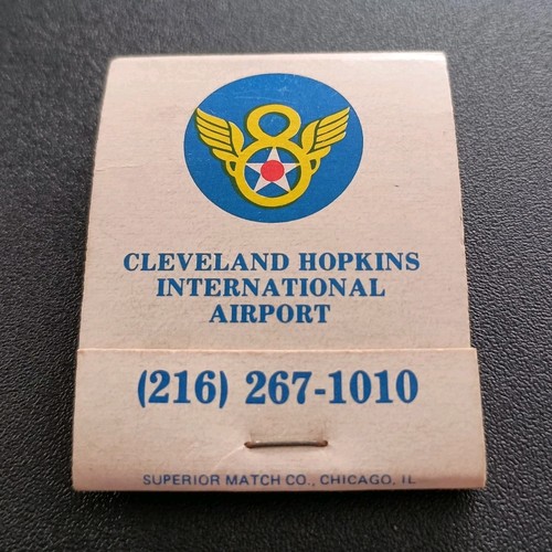 Vintage Unstruck Matchbook 100th Bomb Group Restaurant Cleveland Hopkins Airport