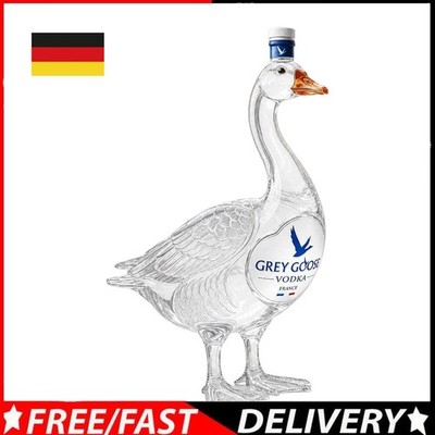Vodka 3D Sculpted Grey Goose Bottle Decorative Wine Bottle Glass For Home Bar
