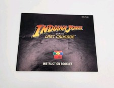 Indiana Jones and the Last Crusade Ubisoft ( NES, 1993) *Manual Only* Authentic!