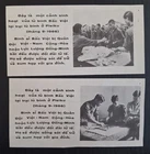 RARE c.1970s- Vietnam pair of propaganda leaflets w returned Viet Cong soldiers