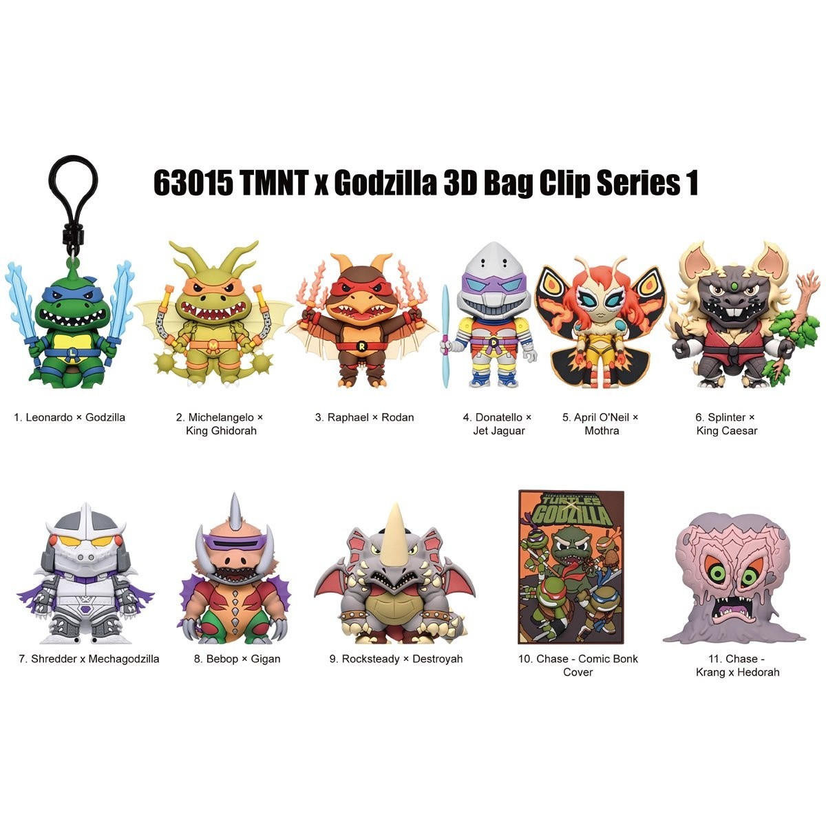 Godzilla x TMNT NEW * Mothra April O'Neil Clip * Blind Bag Ninja