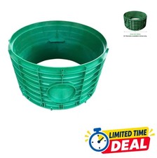 Septic Tank Riser 24 Inch Diameter 12 Inch Height HDPE Green Stackable Round