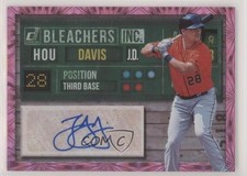 2019 Panini Donruss Bleachers Inc Pink Firework JD Davis #BI-JD Auto 0o6v